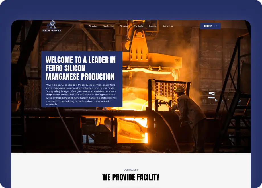 Manufacturing Website